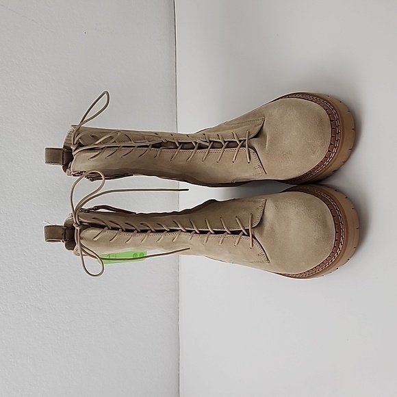 Sam Edelman Lex Sesame Lace Up Boots - Picture 3 of 17